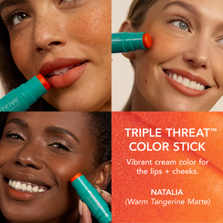 Triple Threat Color Stick Image Natalia | Swatch + Model Grid