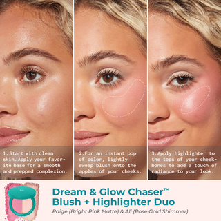 Triptych | Blush + Highlighter Duo (Pink + Rose Gold)