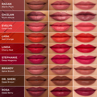 Updated Full Range Shades | EmpowerMatte - Reds