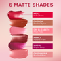 Gallery | Matte Tint Lip | Infographic Swatches